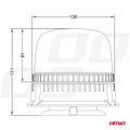LED výstražný maják 24 LED W25M 12/24V AMiO-03340