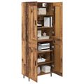 vidaXL Highboard 2 ks Staré drevo 69,5 x 34 x 180 cm Kompozitné drevo