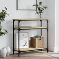vidaXL Konzolový stolík dub sonoma 75x29x75 cm kompozitné drevo