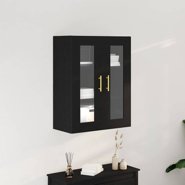 vidaXL Nástenná skrinka Čierny dub 69,5 x 34 x 90 cm Kompozitné drevo