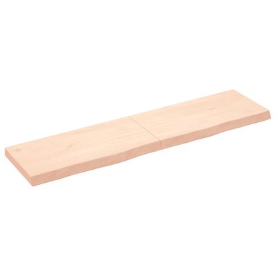 vidaXL Stolová doska 160x40x(2-6) cm neošetrený dubový masív