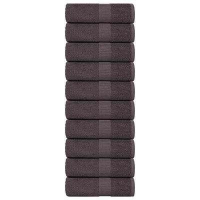vidaXL Uteráky pre hostí FROGN 10 ks antracitové 30x50 cm 360 g/m²