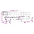 vidaXL Vysúvacia denná posteľ zásuvky biela 90x190 cm masívna borovica