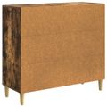 vidaXL Servírovacia skriňa Dymový dub 89 x 34,5 x 80 cm