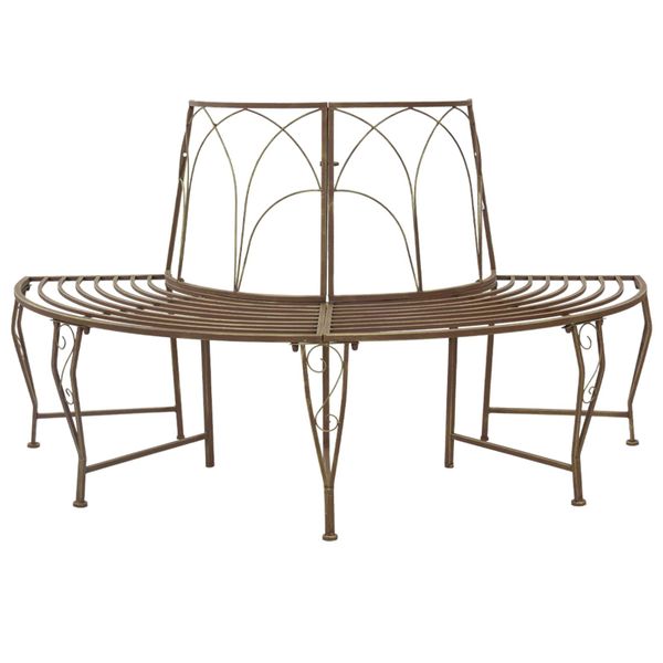 vidaXL Stromová lavička 4-Počet miest 160 x 80 x 89 cm Oceľ