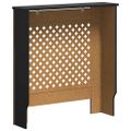 vidaXL Kryt na radiátor čierny 78 cm MDF