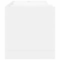 vidaXL Organizér na stôl biely 44,5x24x25 cm kompozitné drevo
