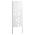 vidaXL Záhradná clona na súkromie Rezací Biela 50 x 140 cm