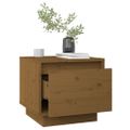 vidaXL Nočné stolíky 2 ks medovo-hnedé 35x34x32 cm borovicové drevo