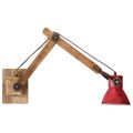 vidaXL Nástenná lampa 25 W šmuhovaná červená 96x15x20 cm E27