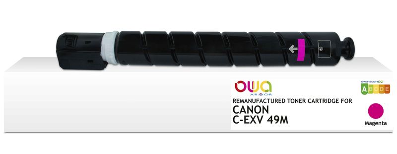 OWA Armor toner kompatibilný s Canon C-EXV49M, 19000st, červená/magenta
