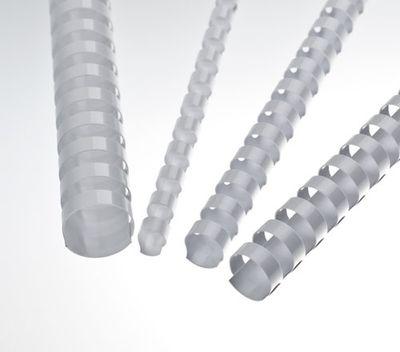 Plastové chrbty 12,5 mm, biele