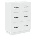 vidaXL Zásuvkový kabinet Biela 66 x 34,5 x 87 cm Kompozitné drevo