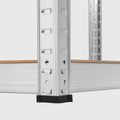 Kovový úložný regál Atos RB-1255 150x70x30 cm strieborný