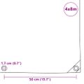vidaXL Celta 650 g/m² 4x8 m čierna