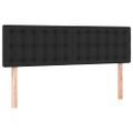 vidaXL Boxspring posteľ s matracom čierna 140x200 cm umelá koža