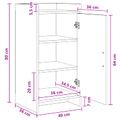 vidaXL Servírovacia skriňa Dymový dub 40 x 36 x 80 cm Kompozitné drevo