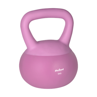 Kettlebell Soft Vinylový 6 kg REBEL ACTIVE RBA-2333-06