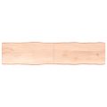 vidaXL Stolová doska 220x50x(2-6) cm neošetrený masív, živé hrany