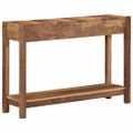 vidaXL Konzolový stôl Hnedá 107 x 33 x 76 cm Masívne obnovené drevo