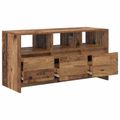 vidaXL TV skrinka 102 x 37,5 x 52,5 cm Dubové drevo Kompozitné drevo