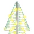 vidaXL Vianočný stromček 100 LED Teplá biela 120 cm PET