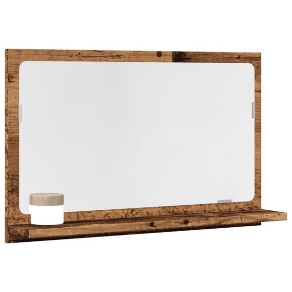 vidaXL Kúpeľňová skrinka staré drevo 60x11x37 cm kompozitné drevo