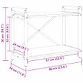 vidaXL Regál na knihy 60 x 30 x 50 cm Kompozitné drevo Staré drevo