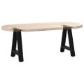 vidaXL Nohy konferenčného stolíka v tvare A, 2 ks, čierne, 38 x (42-43) cm, oceľové