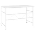 vidaXL Počítačový stôl biely 105x55x72 cm MDF a kov