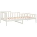 vidaXL Denná posteľ s matracom biela 80x200 cm masívna borovica