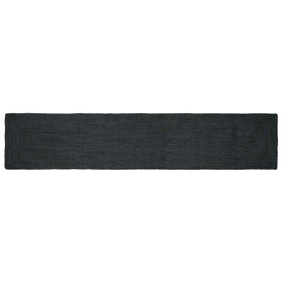 vidaXL Kusové koberce Obdĺžnikový Tmavosivá 80 x 400 cm Juta