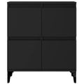vidaXL Komoda čierna 60x35x70 cm spracované drevo