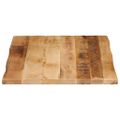 vidaXL Stolová doska živá hrana 80x60x3,8 cm masívny surový mangovník