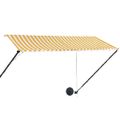 vidaXL Zaťahovacia markíza s LED 300x150 cm žlto-biela