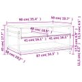 vidaXL Konferenčný stolík dub sonoma 90x50x45 cm kompozitné drevo