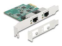 Delock - Sieťový adaptér - PCIe 2.1 nízky profil - 10M/100M/1G/2.5 Gigabit Ethernet x 1
