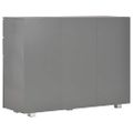 vidaXL Komoda sivá 107x35x80,5 cm vysokolesklá