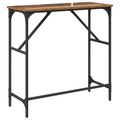 vidaXL Konzolový stôl Staré drevo 75 x 32 x 75 cm Kompozitné drevo
