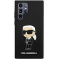 Puzdro Karl Lagerfeld pre Samsung Galaxy S24 Ultra KLHCS24LSNIKBCK čierna HC SILICONE NFT IKONIK