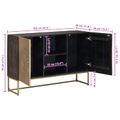 vidaXL Servírovacia skriňa Mosadzná 105 x 30 x 70 cm