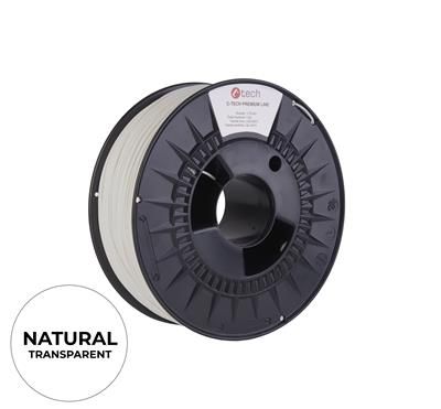 Tlačová struna (filament) C-TECH PREMIUM LINE, PLA, natural, 1,75 mm, 1 kg