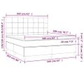 vidaXL Posteľný rám boxspring s matracom čierny 160x200 cm látka