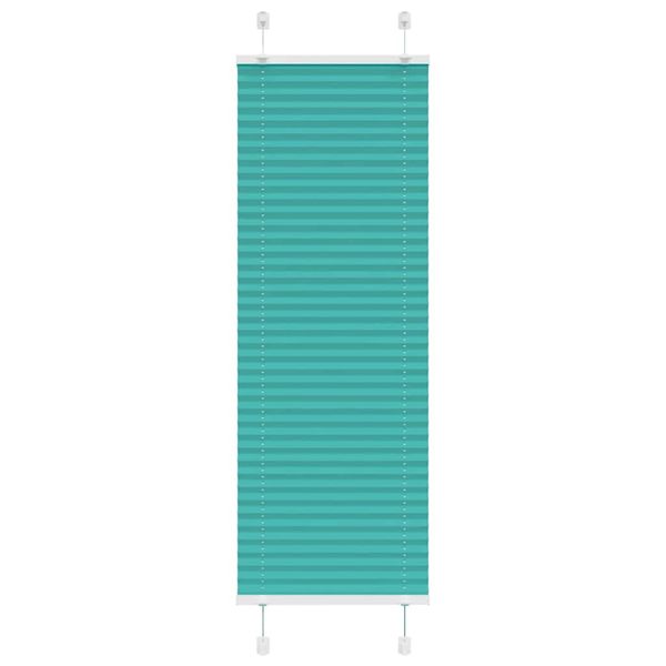 vidaXL Plisovaná roleta petrolejovo zelená 45x150 cm šírka látky 44,4 cm polyester