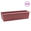 vidaXL Kvetinové boxy pre euro palety 24 ks Hnedá 36 x 13,5 x 9,5 cm