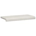 vidaXL Vankúš na lavičku Pl plush kord Krémová Hĺbka 35 cm
