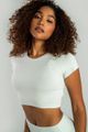 Dámske tričko Essential CropTop Moon Grey - STRIX