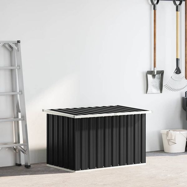 vidaXL Záhradný úložný box antracitový 109x67x65 cm