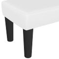 vidaXL Lavička biela 70x30x30 cm umelá koža