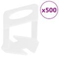 vidaXL Systém na vyrovnávanie dlaždíc 250 klinov 500 podložiek 3 mm